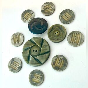 Vintage Century Celluloid Buttons